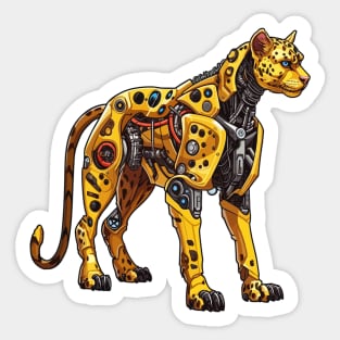 Robot Cheetah Sticker